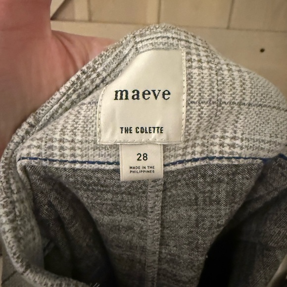 Maeve The Collette Knit Plaod Crop Wide Leg Pants LIKE NEW - Picture 11 of 14